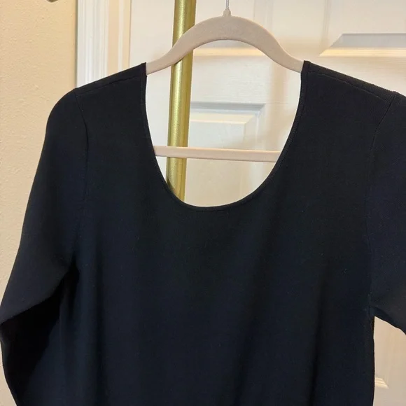 Tory Burch Florence scoop back black sweater dress - Picture 6 of 13